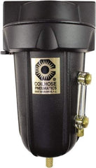 Coilhose Pneumatics - 3/4" Port Coalescing Filter - Aluminum Bowl, 0.1 Micron Rating, 9" High - Exact Industrial Supply