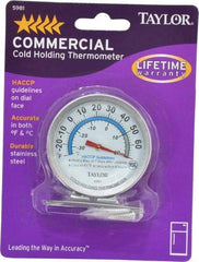Taylor - Cooking & Refrigeration Thermometers Type: Refrigeration Thermometer Maximum Temperature (F): 80 - Exact Industrial Supply