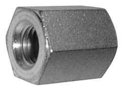 Value Collection - 3/4-10 UNC, 1-1/2" OAL Steel Standard Coupling Nut - Zinc-Plated Finish, 1-1/4" Width Across Flats - Exact Industrial Supply