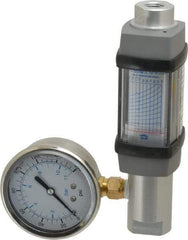 Hedland - 1/4" NPTF Port Compressed Air & Gas Flowmeter - 600 Max psi, 5 SCFM, Anodized Aluminum - Exact Industrial Supply