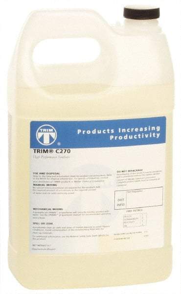 Master Fluid Solutions - Trim C270, 1 Gal Bottle Cutting & Grinding Fluid - Synthetic, For Drilling, Reaming, Tapping - Exact Industrial Supply
