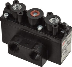 ARO/Ingersoll-Rand - 1/4" Inlet x 1/4" Outlet, Pilot Actuator, Pilot Return, 3 Position, Body Ported Solenoid Air Valve - 54 CFM, 1.5 CV, 4 Way, 150 psi, 2-15/16" Long x 1-15/16" Wide x 1-13/16" High, 0 to 180°F - Exact Industrial Supply