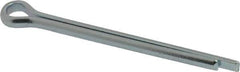 Value Collection - 1/4" Diam x 3" Long Extended Prong Cotter Pin - Grade 2, Zinc-Plated, Steel - Exact Industrial Supply