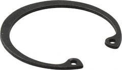 Value Collection - 1-1/4" Nominal, 0.05" Thick, Phosphate Finish, Spring Steel Snap Internal Retaining Ring - 0.056" Groove Width, 0.04" Groove Depth, 1.33" Groove Diam - Exact Industrial Supply