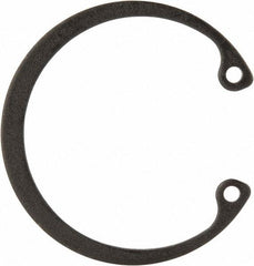 Value Collection - 1-5/16" Nominal, 0.05" Thick, Phosphate Finish, Spring Steel Snap Internal Retaining Ring - 0.056" Groove Width, 0.042" Groove Depth, 1.396" Groove Diam - Exact Industrial Supply