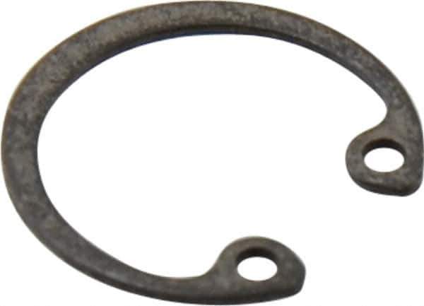 Value Collection - 5/16" Nominal, 0.015" Thick, Phosphate Finish, Spring Steel Snap Internal Retaining Ring - 0.02" Groove Width, 0.009" Groove Depth, 0.33" Groove Diam - Exact Industrial Supply