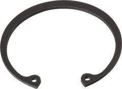 Value Collection - 2-1/8" Nominal, 0.078" Thick, Phosphate Finish, Spring Steel Snap Internal Retaining Ring - 0.086" Groove Width, 0.063" Groove Depth, 2.251" Groove Diam - Exact Industrial Supply