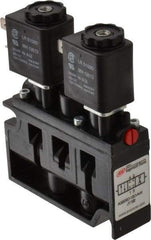 ARO/Ingersoll-Rand - 1/4", 3-Position Alpha Stacking Solenoid Valve - 120 VAC, 1.9 CV Rate, 3-7/8" High x 3-15/32" Long - Exact Industrial Supply