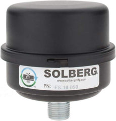 Made in USA - 1/2" Port, 4" High x 4" Wide, FRL Filter - 15 SCFM, 220°F Max - Exact Industrial Supply