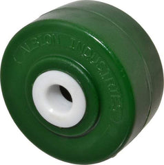 Albion - 4 Inch Diameter x 2 Inch Wide, Polyurethane Caster Wheel - 1,000 Lb. Capacity, 2-3/16 Inch Hub Length, 3/4 Inch Axle Diameter, Delrin Bearing - Exact Industrial Supply