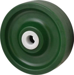 Albion - 6 Inch Diameter x 2 Inch Wide, Polyurethane Caster Wheel - 1,000 Lb. Capacity, 2-3/16 Inch Hub Length, 3/4 Inch Axle Diameter, Delrin Bearing - Exact Industrial Supply