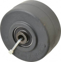 Albion - 4 Inch Diameter x 2 Inch Wide, Polyurethane Caster Wheel - 1,400 Lb. Capacity, 2-7/16 Inch Hub Length, 1/2 Inch Axle Diameter, Precision Ball Bearing - Exact Industrial Supply
