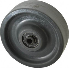 Albion - 6 Inch Diameter x 2 Inch Wide, Polyurethane Caster Wheel - 1,400 Lb. Capacity, 2-7/16 Inch Hub Length, 1/2 Inch Axle Diameter, Precision Ball Bearing - Exact Industrial Supply