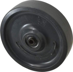 Albion - 8 Inch Diameter x 2 Inch Wide, Polyurethane Caster Wheel - 1,200 Lb. Capacity, 2-7/16 Inch Hub Length, 1/2 Inch Axle Diameter, Precision Ball Bearing - Exact Industrial Supply