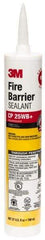 3M - 27 oz Cartridge Red Acrylic & Latex Joint Sealant - -20 to 180°F Operating Temp, 10 min Tack Free Dry Time, Series CP 25WB - Exact Industrial Supply