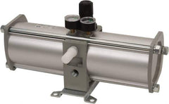 SMC PNEUMATICS - 1/2" NPT Booster Regulator - 63 Max SCFM, 1:2 Pressure Increase Ratio, 150 Max psi - Exact Industrial Supply