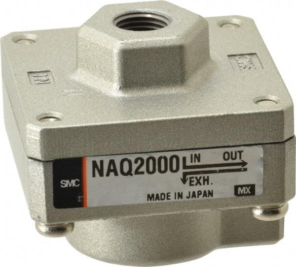 SMC PNEUMATICS - 1/8" NPTF Quick Exhaust Valve - 7 to 150 psi - Exact Industrial Supply