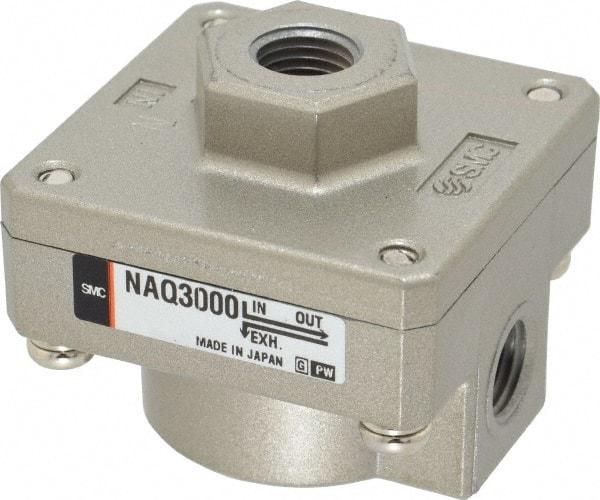 SMC PNEUMATICS - 1/4" NPTF Quick Exhaust Valve - 7 to 150 psi - Exact Industrial Supply