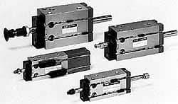 SMC PNEUMATICS - 16mm Bore x 15mm Stroke Vacuum Cylinder - 85 psi, 115.5mm OAL - Exact Industrial Supply