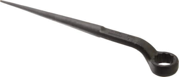 Proto - 1" 12 Point Spud Handle Box Wrench - Single End, 1-9/16" Head Diam x 11/16" Head Thickness, 12" OAL, Steel, Black Finish - Exact Industrial Supply