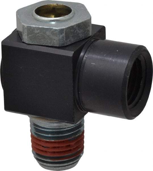 ARO/Ingersoll-Rand - 1/4" NPT Right Angle Flow Control Valve - Exact Industrial Supply