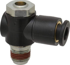 ARO/Ingersoll-Rand - 1/8" Male NPT x 1/4" Female NPT Right Angle Flow Control Valve - Exact Industrial Supply