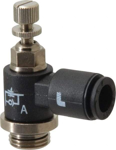 Legris - 1/8 BSPP x 6mm Tube OD Miniature Exhaust Valve - Exact Industrial Supply