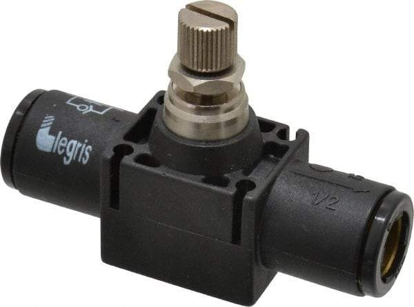 Legris - 1/2" Tube OD Inline Flow Control Valve - Exact Industrial Supply