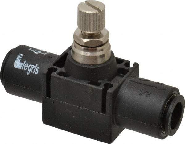 Legris - 12mm Tube OD Inline Flow Control Valve - Exact Industrial Supply