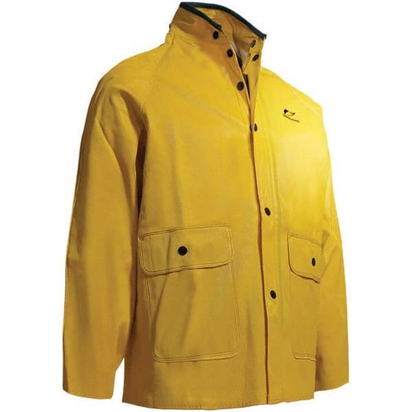 OnGuard - Size 3XL Yellow Rain Jacket - Exact Industrial Supply