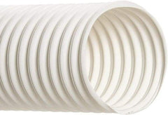 Hi-Tech Duravent - 12" Inside x 12.38" Outside Diam, Food & Beverage Hose - 13-3/4" Bend Radius, White, 25' Long, 4 Vacuum Rating, 4 psi Working Pressure - Exact Industrial Supply