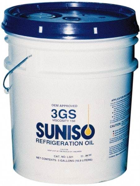 Parker - 5 Gallon Pail Mineral Oil Refrigeration Oil - 32 ISO - Exact Industrial Supply