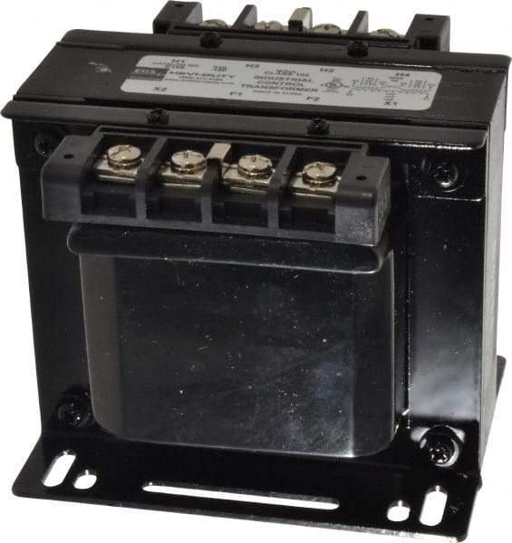 Sola/Hevi-Duty - 1 Phase, 0.15 kVA, Control Transformer - 2 Input, 1 Output Winding, 60, 50/60 at 220 V x 440 V, 50/60 at 230 V x 460 V Hz, 4.48 Inch Deep x 3.89 Inch High, 131°F Temp Rise - Exact Industrial Supply