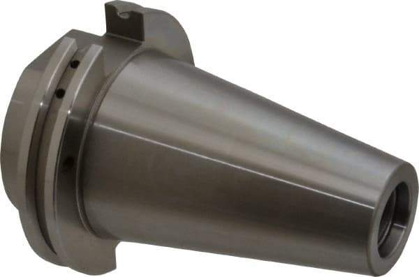 Accupro - CAT50 Taper Shank 3/4" Hole End Mill Holder/Adapter - 48mm Nose Diam, 1.75" Projection, 1-8 Drawbar, Through-Spindle & DIN Flange Coolant - Exact Industrial Supply