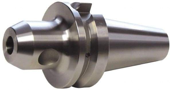 Accupro - BT50 Taper Shank 3/4" Hole End Mill Holder/Adapter - 1-3/4" Nose Diam, 3" Projection, Through-Spindle & DIN Flange Coolant - Exact Industrial Supply