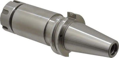 Accupro - 0.078" to 0.787" Capacity, 5" Projection, CAT40 Taper Shank, ER32 Collet Chuck - 0.0002" TIR, Through-Spindle & DIN Flange Coolant - Exact Industrial Supply