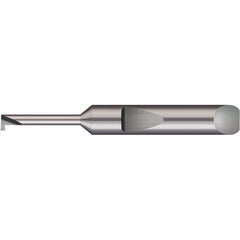 Micro 100 - Grooving Tools; Grooving Tool Type: Retaining Ring ; Material: Solid Carbide ; Shank Diameter (Decimal Inch): 0.1875 ; Shank Diameter (Inch): 3/16 ; Groove Width (Decimal Inch): 0.0200 ; Projection (Decimal Inch): 0.0300