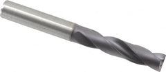 Kennametal - 3/8" 180° Spiral Flute Solid Carbide Screw Machine Drill Bit - Exact Industrial Supply