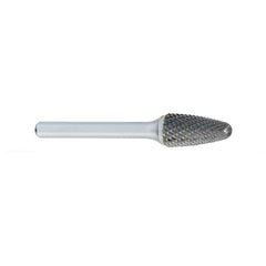 ‎SG-1 -6mm × 16mm LOC × 6mm Shank × 50mm OAL Pointed Tree Carbide Medium Tough Cut Burr - Exact Industrial Supply