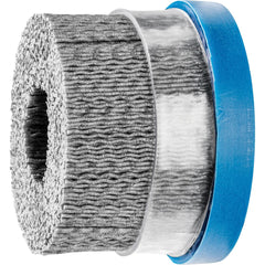 PFERD - Disc Brushes; Outside Diameter (Inch): 3 ; Grit: 120 ; Abrasive Material: Silicon Carbide ; Brush Type: Crimped ; Connector Type: Arbor ; Arbor Hole Size (Inch): 7/8 - Exact Industrial Supply