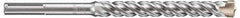 DeWALT - 2" Head Width, 9-1/2" OAL, 1-1/8" Shank Diam, Bushing Tool Chisel - SDS Max Drive, SDS Max Shank, Steel - Exact Industrial Supply