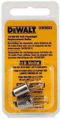 DeWALT - 18 Volt, Halogen Portable Work Light Replacement Bulb - Use with DW9083 - Exact Industrial Supply