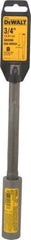 DeWALT - 3/4" Head Width, 3/4" OAL, 1-1/8" Shank Diam, Rod Driver Chisel - SDS Max Drive, SDS Max Shank, Steel - Exact Industrial Supply