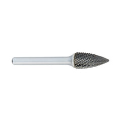 ‎SM-1 -6mm × 12mm LOC × 6mm Shank × 50mm OAL Pointed Cone Carbide Medium Tough Cut Burr - Exact Industrial Supply