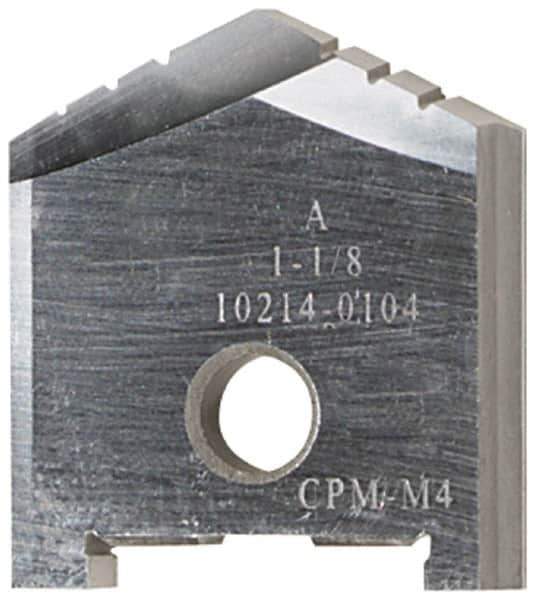 Allied Machine and Engineering - 4-15/16" Diam x 11/16" Thick, Seat Code H, 130° Included Angle Spade Drill Insert - Uncoated Powdered Metal, Powdered Metal, Series H - Exact Industrial Supply