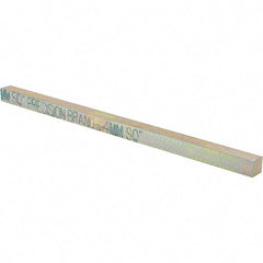 Precision Brand - 12" Long, Zinc Yellow Dichromate Key Stock - Oversized Key Stock - Exact Industrial Supply