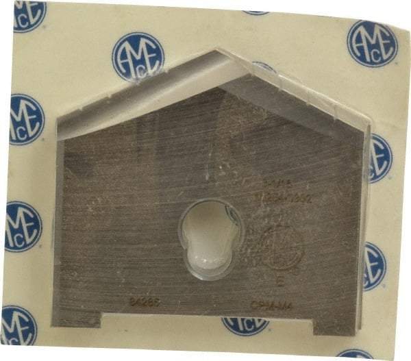 Allied Machine and Engineering - 3-1/16" Diam x 5/16" Thick, Seat Code E, 130° Included Angle Spade Drill Insert - Uncoated Powdered Metal, Powdered Metal, Series E - Exact Industrial Supply