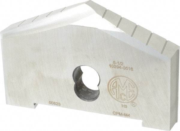 Allied Machine and Engineering - 5-1/2" Diam x 11/16" Thick, Seat Code H, 130° Included Angle Spade Drill Insert - Uncoated Powdered Metal, Powdered Metal, Series H - Exact Industrial Supply