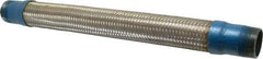 Mason Ind. - 1-1/4" Pipe, Braided Stainless Steel Single Arch Hose Pipe Expansion Joint - 18" Long, 500 Max psi, Male NPT - Exact Industrial Supply