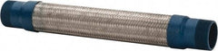 Mason Ind. - 2" Pipe, Braided Stainless Steel Single Arch Hose Pipe Expansion Joint - 18" Long, 360 Max psi, Male NPT - Exact Industrial Supply